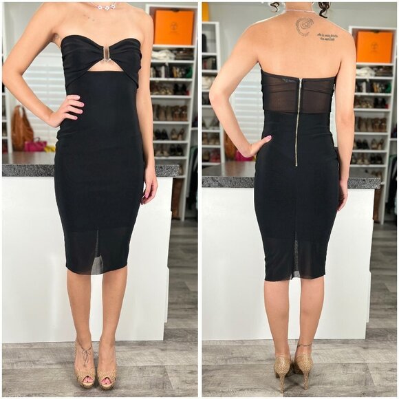 bec + bridge Dresses & Skirts - Bec & Bridge Black Strapless Bodycon Midi Dress $260